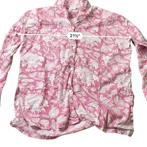 PAX PHILOMENA LAURA FLORAL PAJAMAS Pink White Pajama Set Size small - Picture 8 of 15